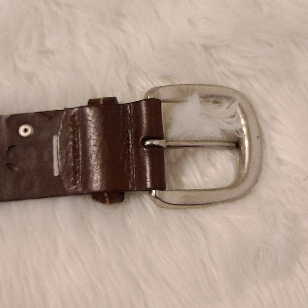 FOSSIL brown leather belt - Picture 5 of 7